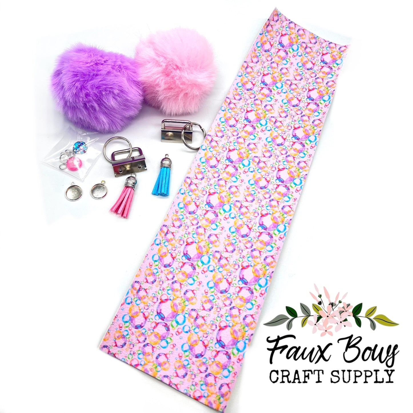 Vibrant Bubbles Tag Keychain DIY KIT