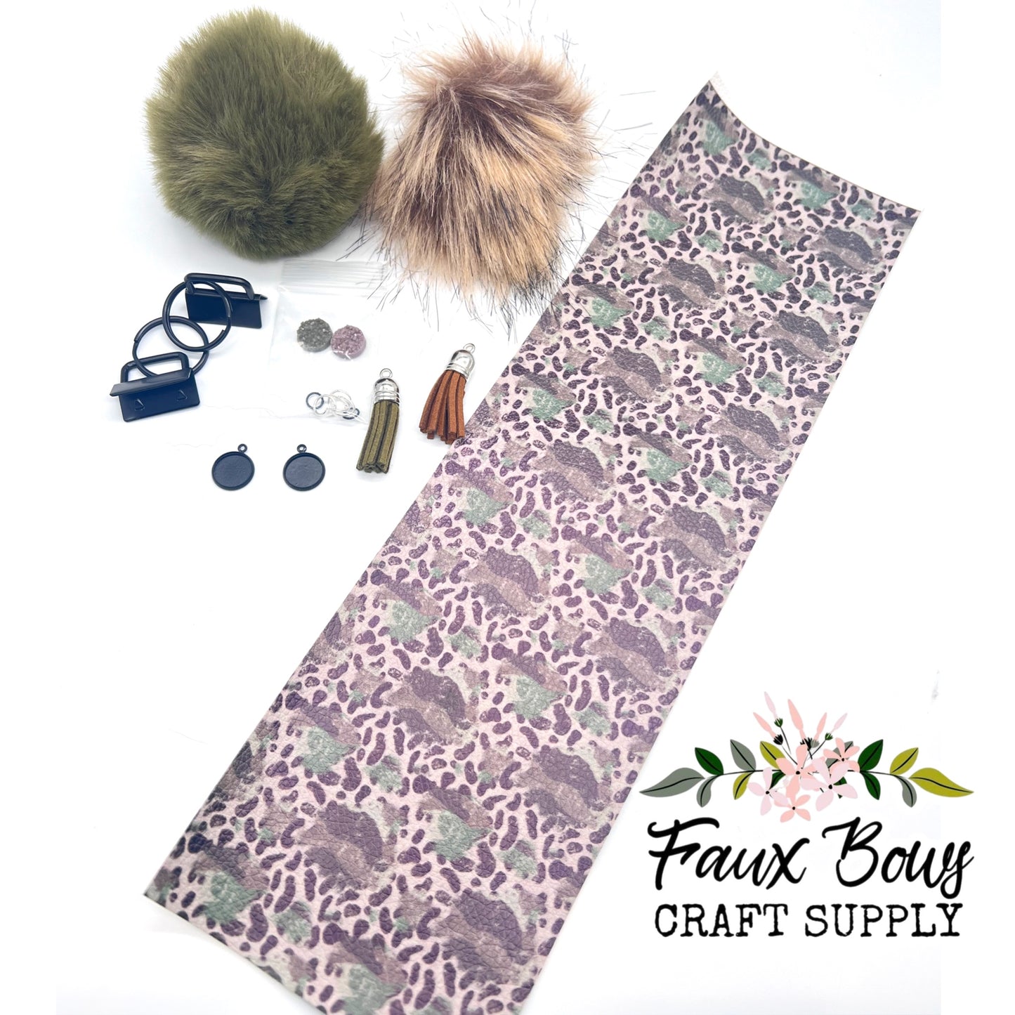 Cheetah Camo Keychain DIY KIT