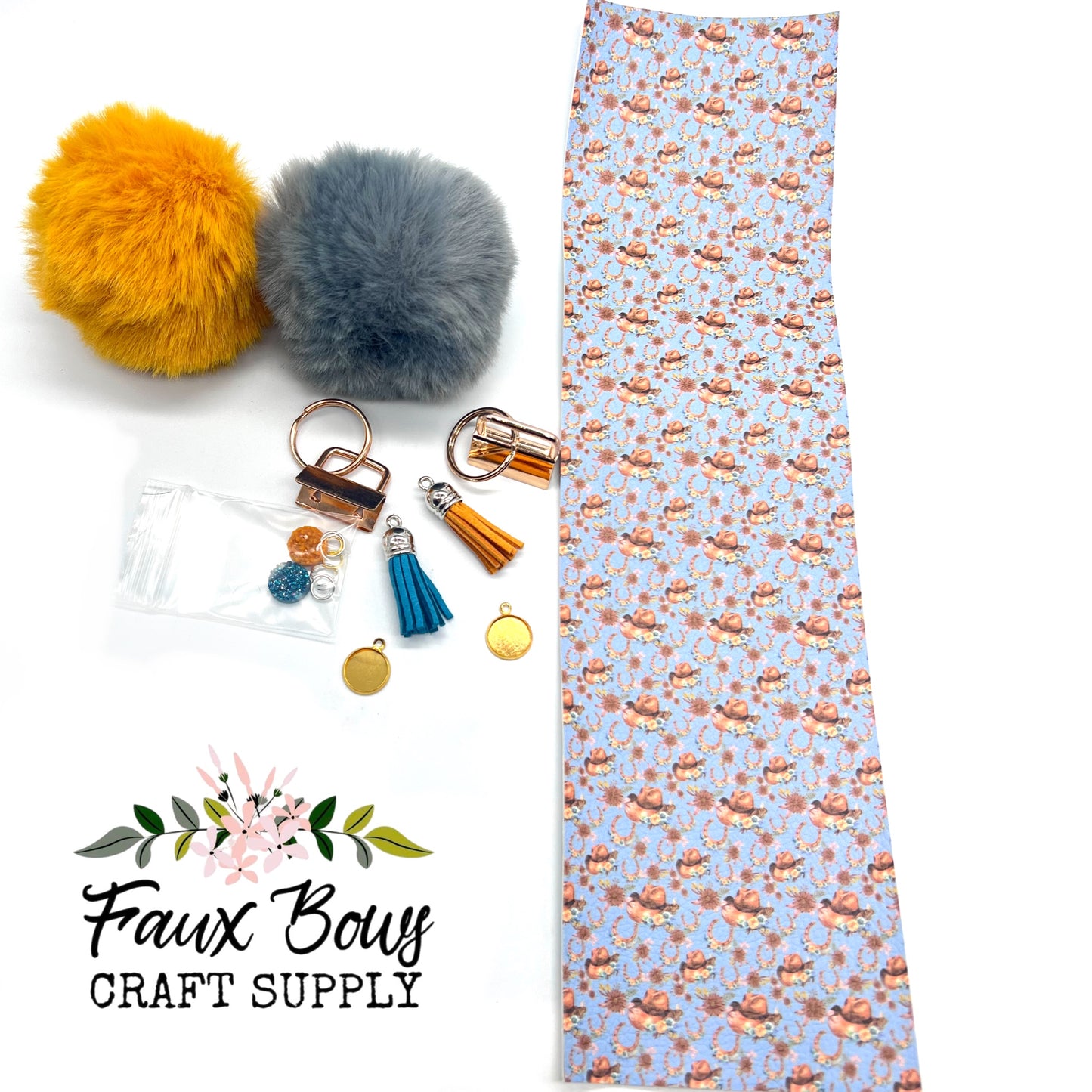 Floral Rodeo Keychain DIY KIT