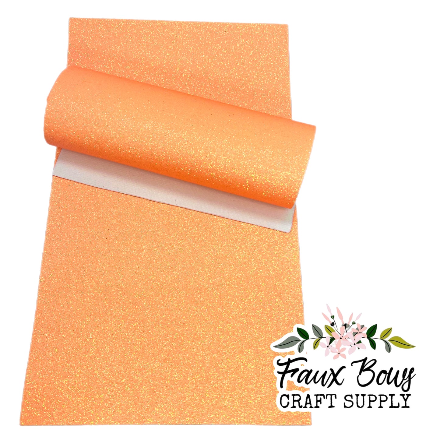 Tangerine Fine Glitter (Felt Backed)