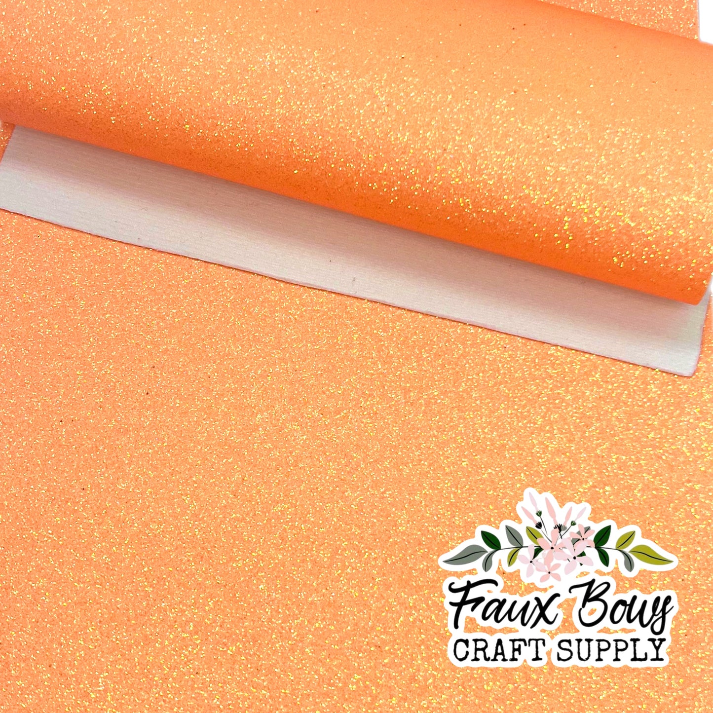 Tangerine Fine Glitter (Felt Backed)