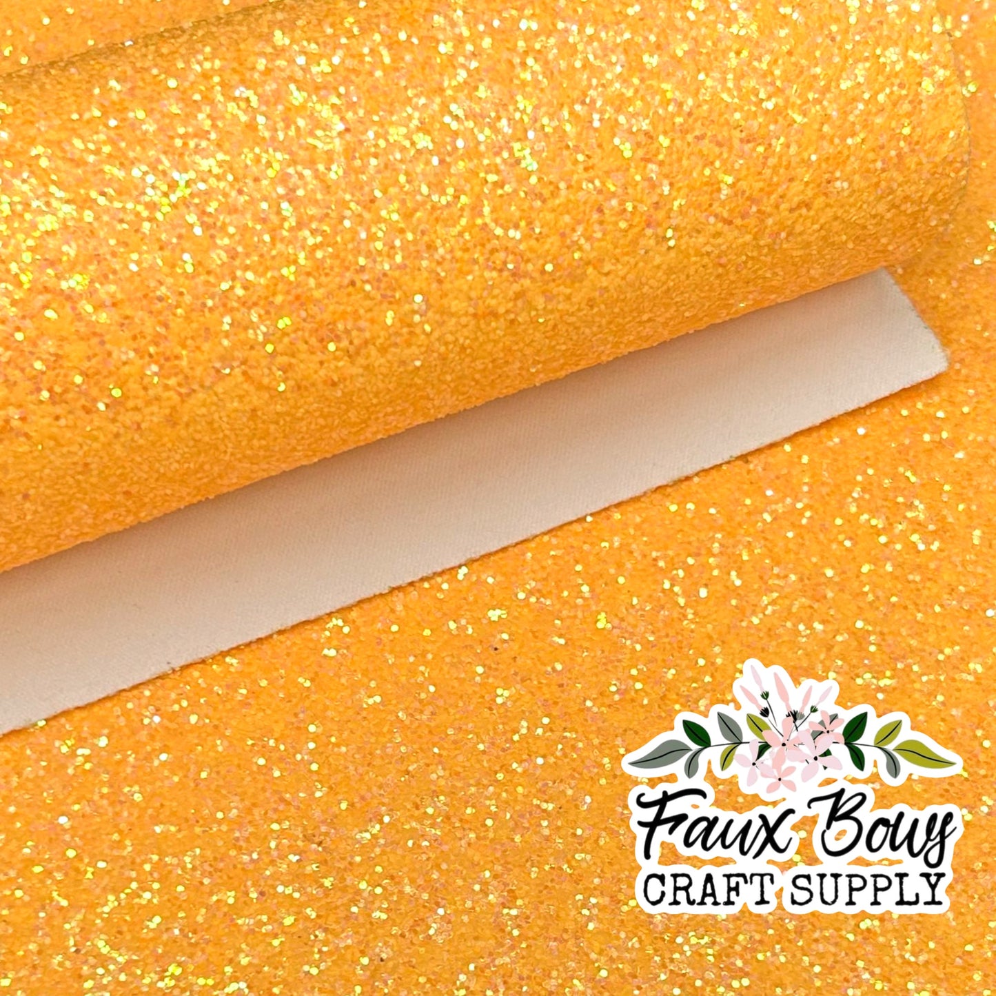 Yellow-Orange Chunky Glitter CANVAS