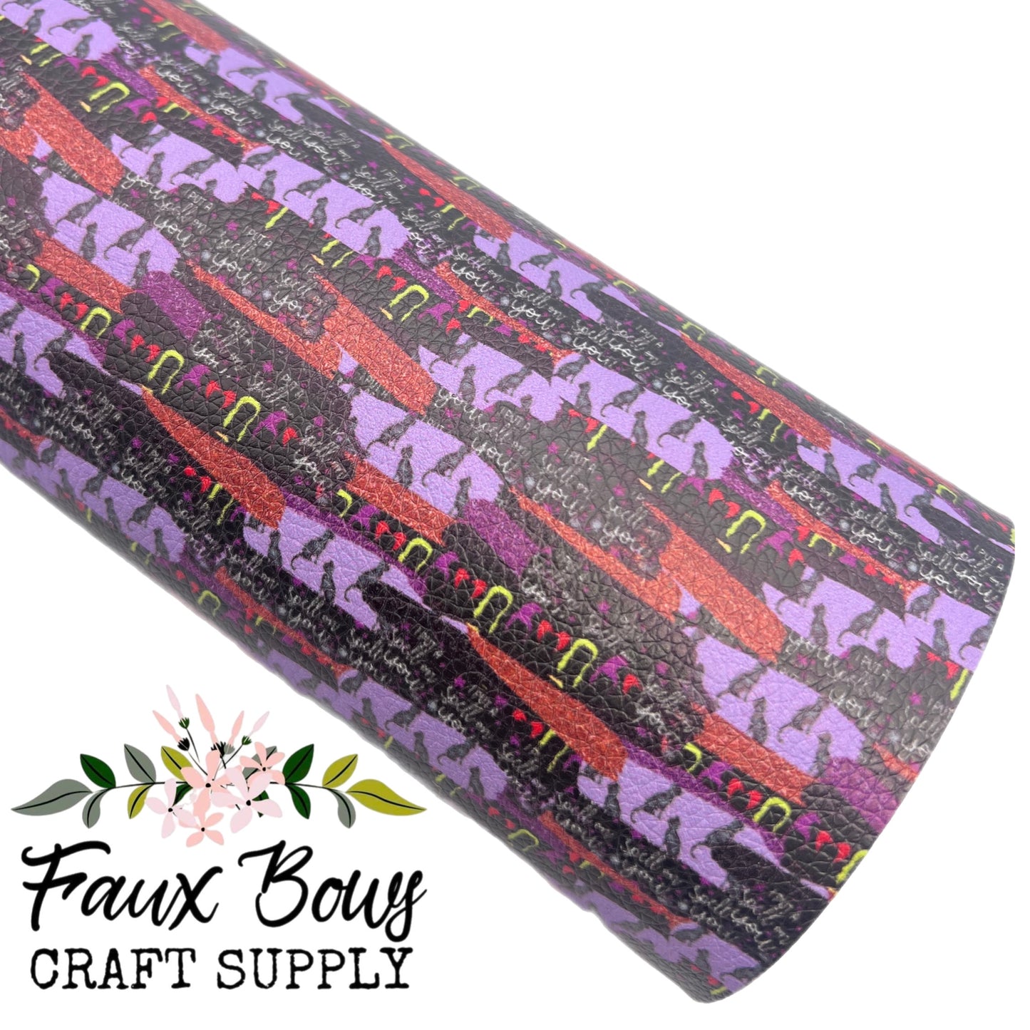Hocus Pocus Brushstrokes Pebbled Faux Leather