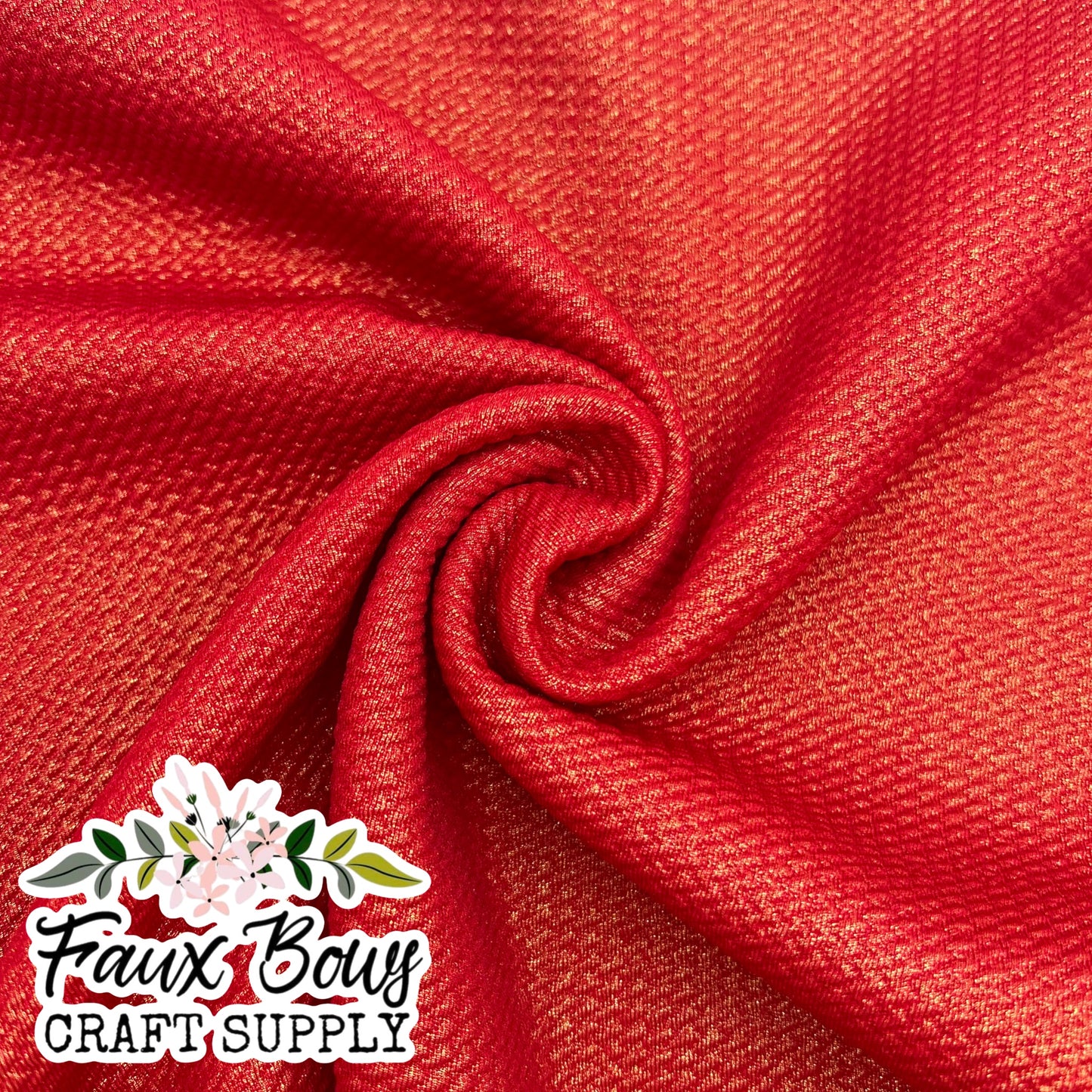 SHIMMER Red Bullet Fabric