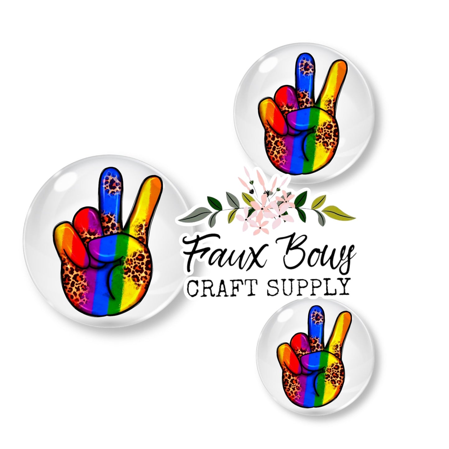 Proud Peace (Custom)- 12mm Glass Cabochon (Copy)