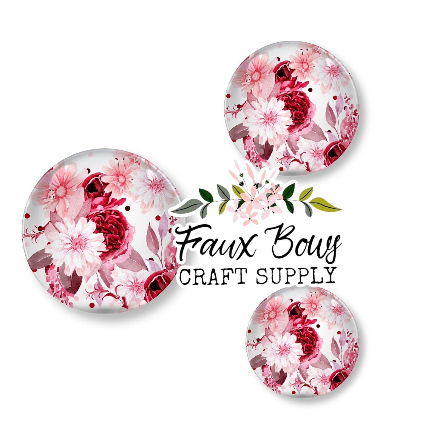 Rosé Cabernet - 12mm Glass Cabochon (Copy)