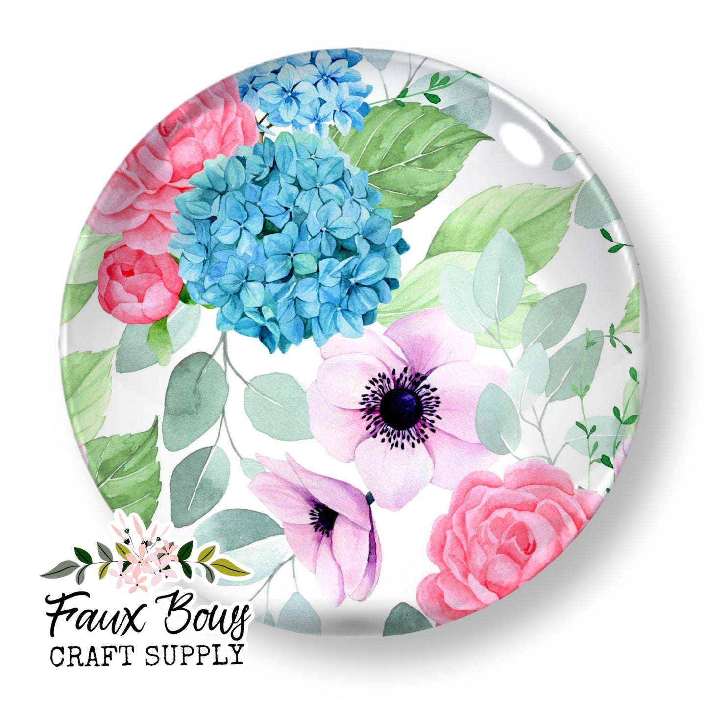 Fresh Blooms (Custom)- 10/12mm Glass Cabochon (Copy)