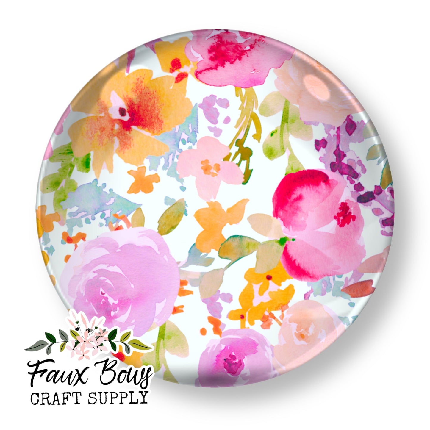 Wild Blooms (Custom)-8/10/12mm Glass Cabochon (Copy)