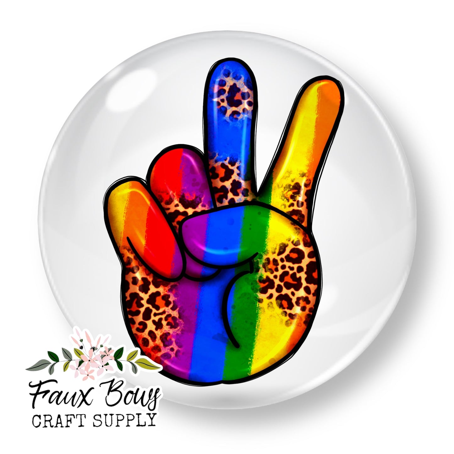 Proud Peace (Custom)- 12mm Glass Cabochon (Copy)