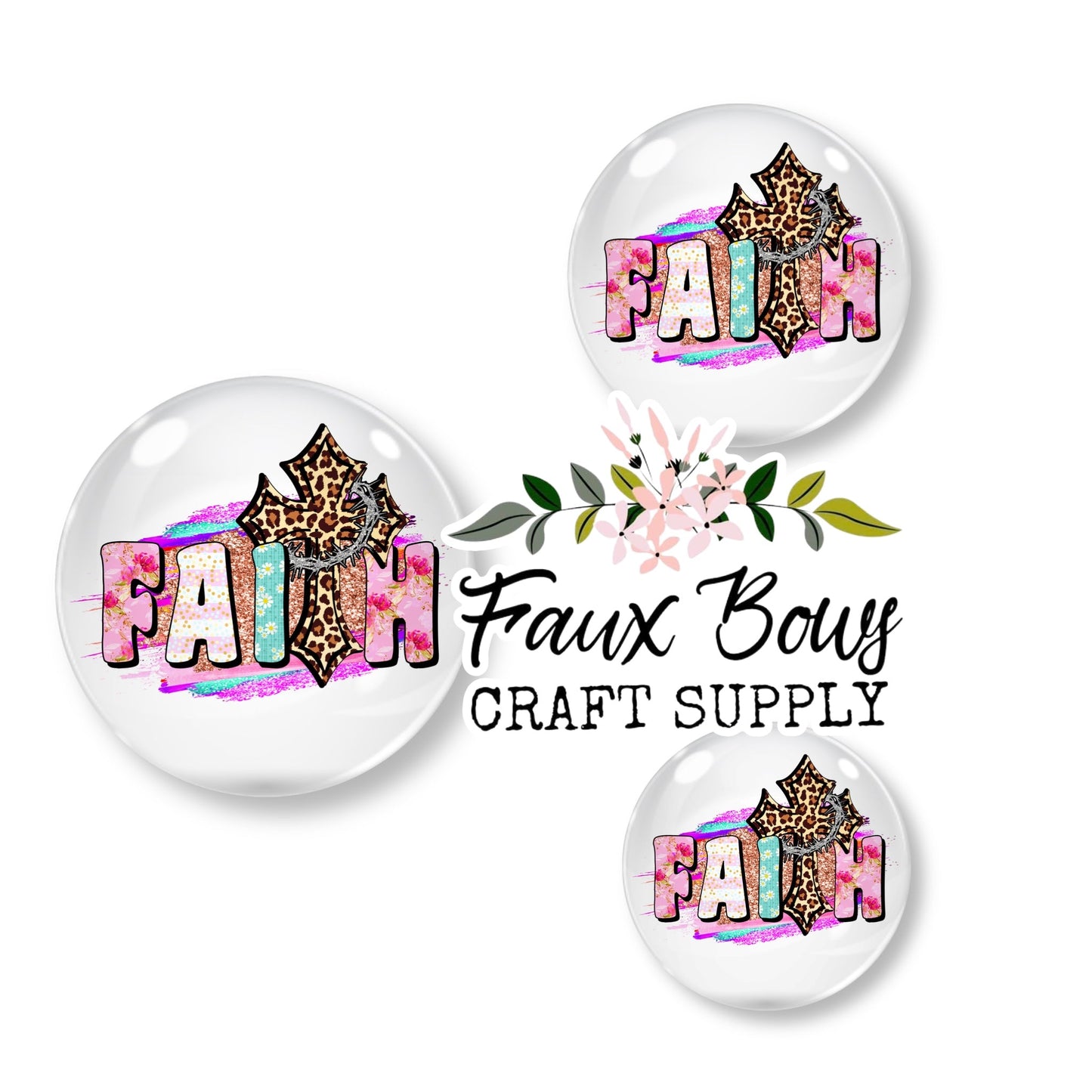 Faith (Custom)- 12mm Glass Cabochon (Copy)