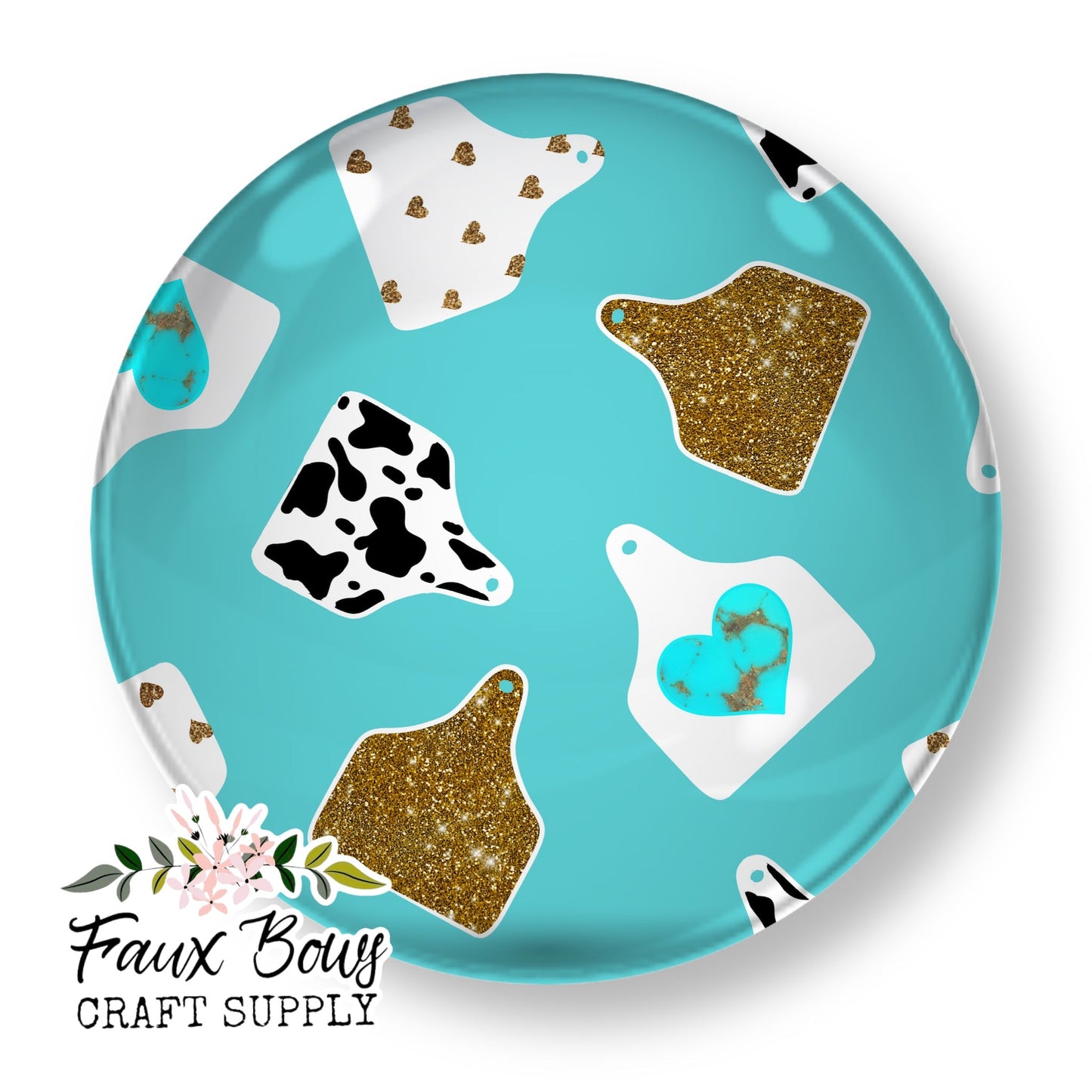 Western Cow Tags (Custom)- 12mm Glass Cabochon (Copy)