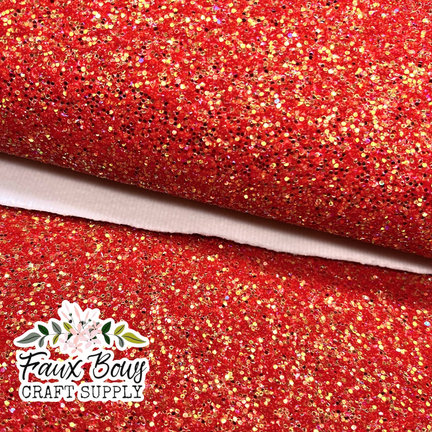 Blood Orange NEW Chunky Glitter (Felt Backed)