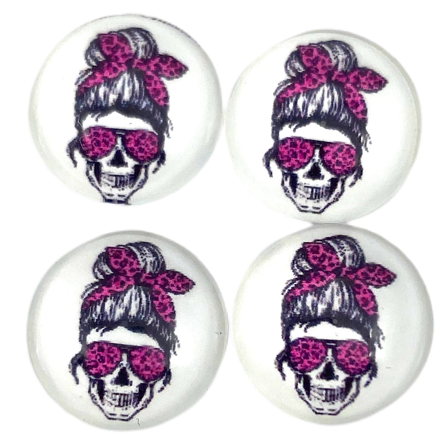 Pink Cheetah Life-12mm Glass Cabochon