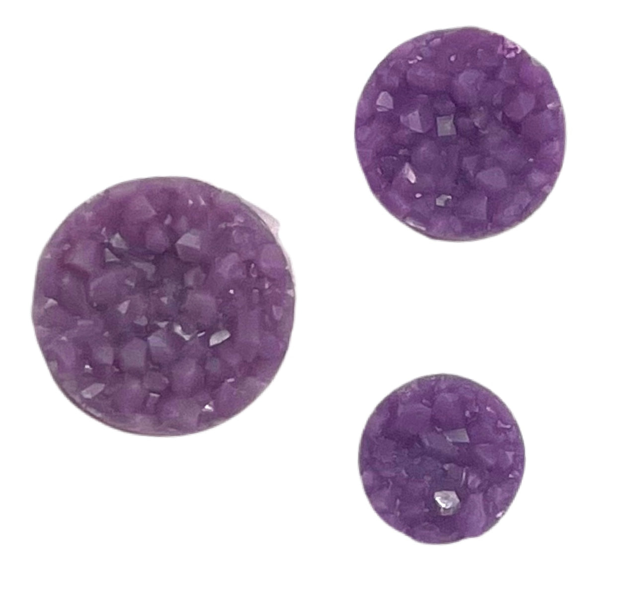 Matte Grape -8/10/12mm Druzy