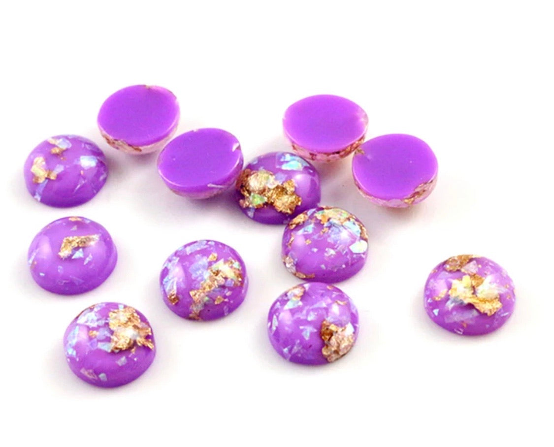 Purple Opal-12mm Cabochon