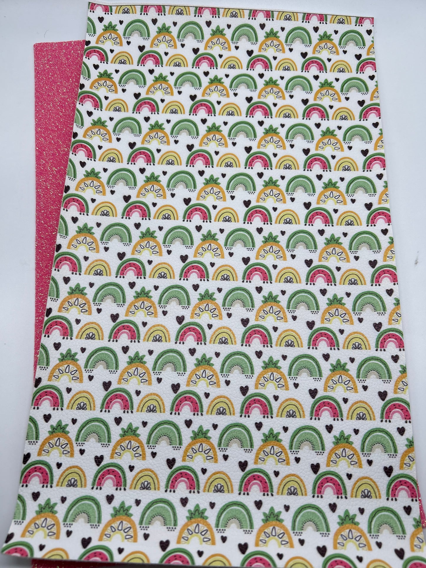 LS8 Watermelon and Rainbows Faux Leather Set