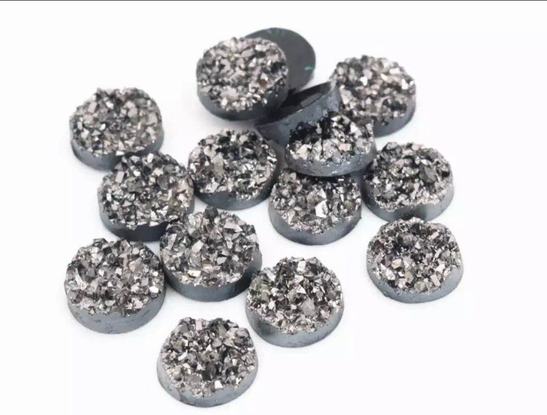 Slate Sparkle-8/10/12mm Druzy