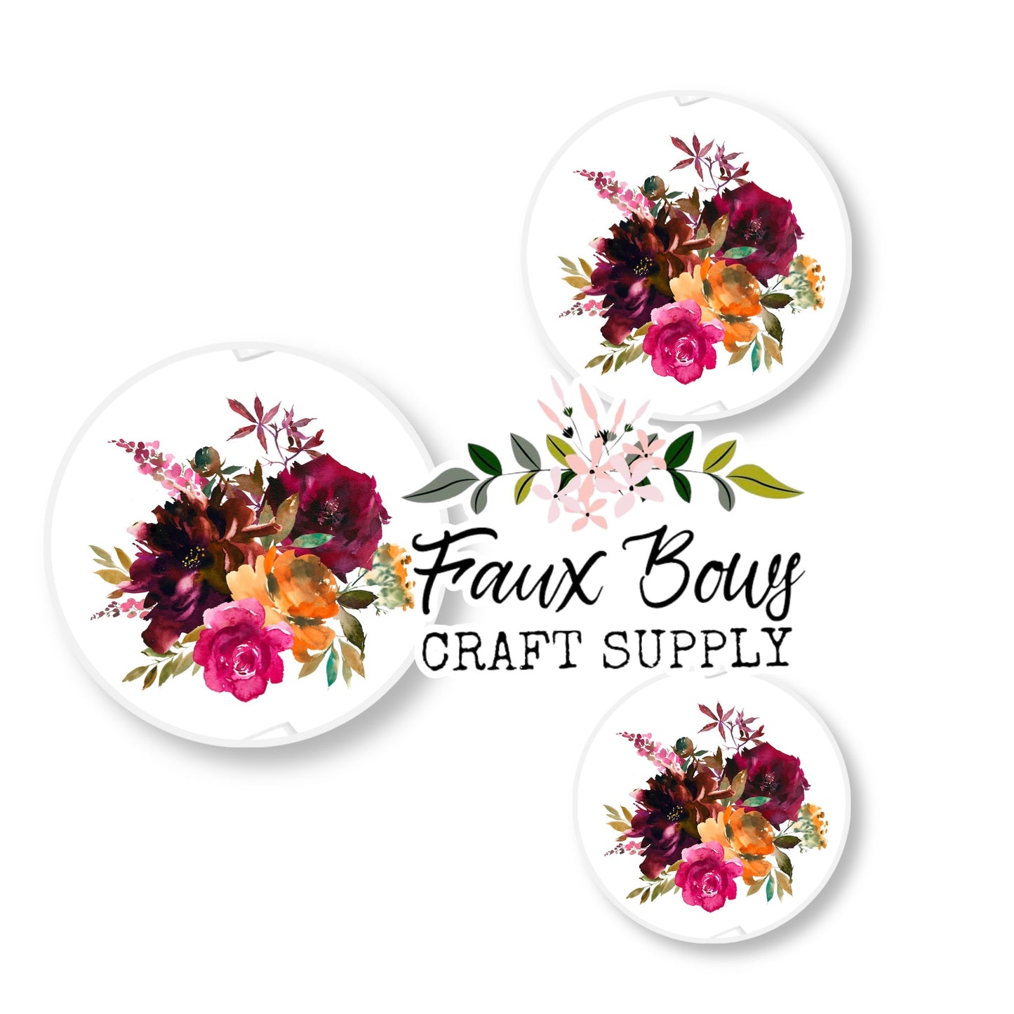 Fall Favorites Floral (Custom)-8/10/12mm Glass Cabochon