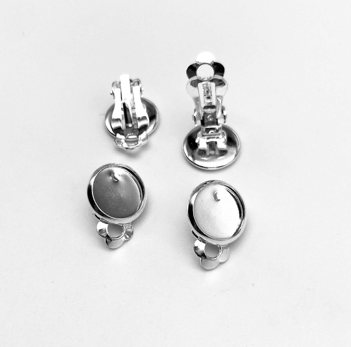 Clip On Earrings-10mm Cabochon