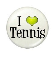 I love Tennis-12mm Glass Cabochon