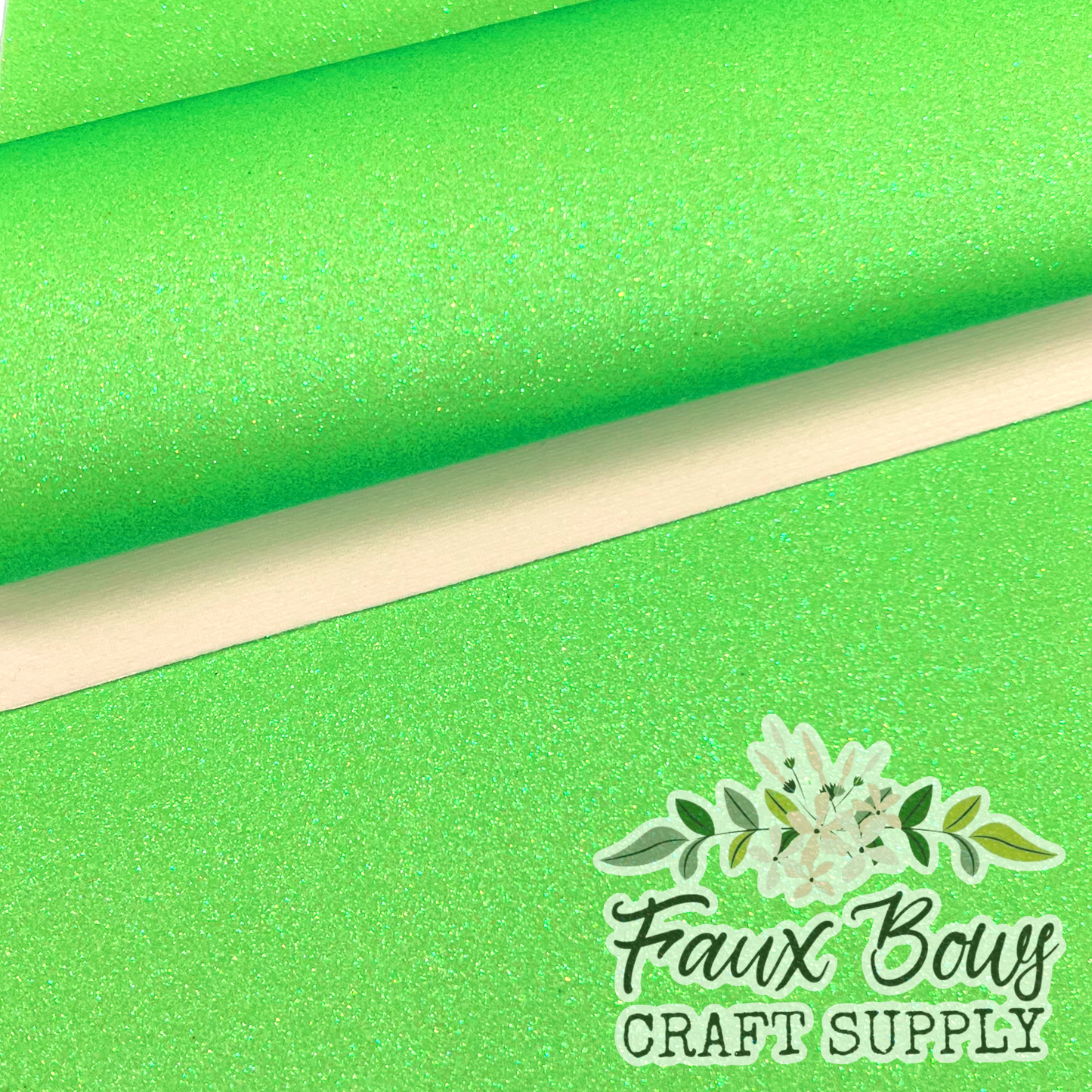 NEW Lime Fine Glitter (Felt Backed)