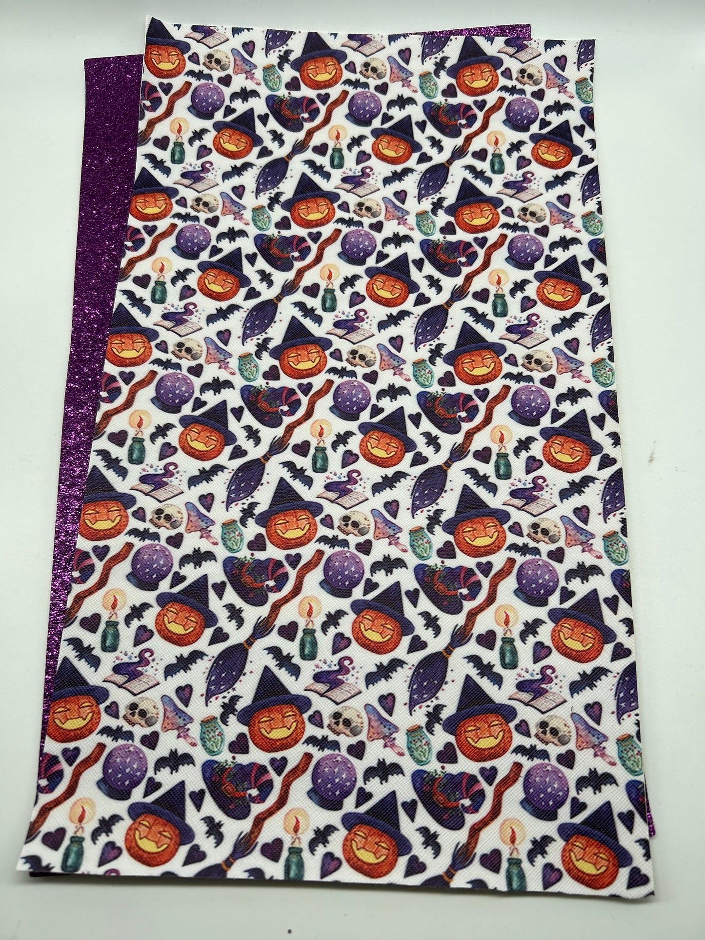 LS8 Pumpkins with Purple Faux Leather Set