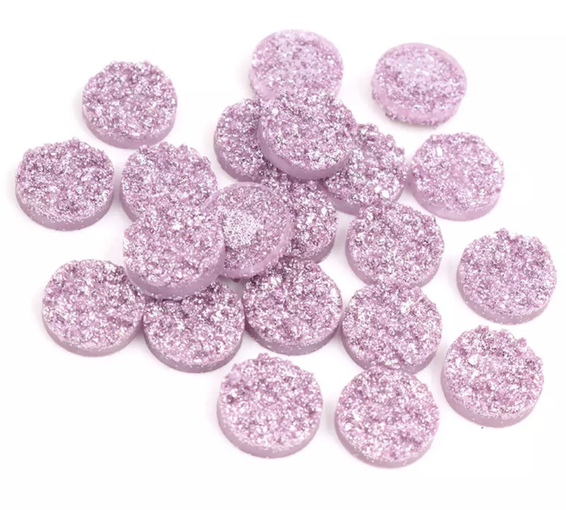 Lavender Honey-8/10/12mm Druzy
