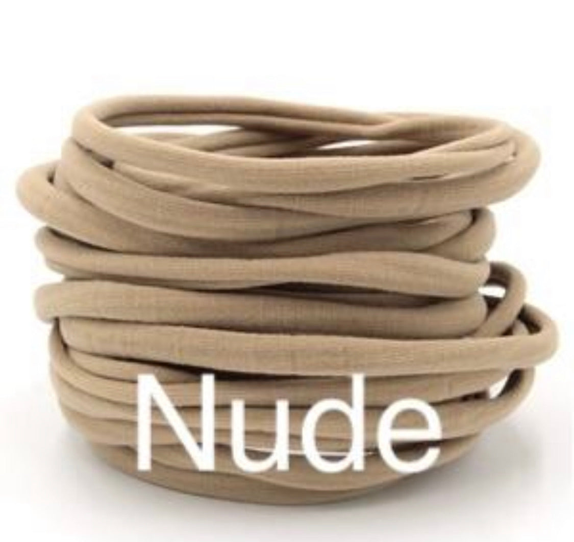 Skin Tone Nylon Headbands (medium thickness)