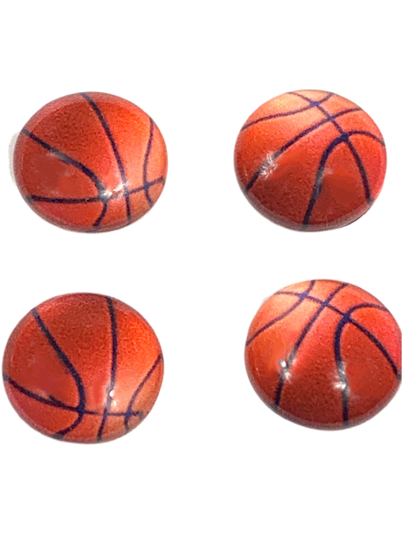Basketball-12mm Glass Cabochon