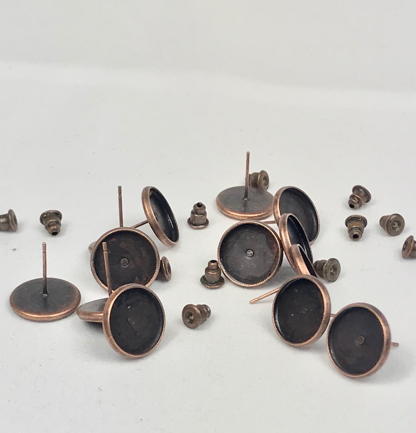 Stud Earring Base-12mm Cabochon