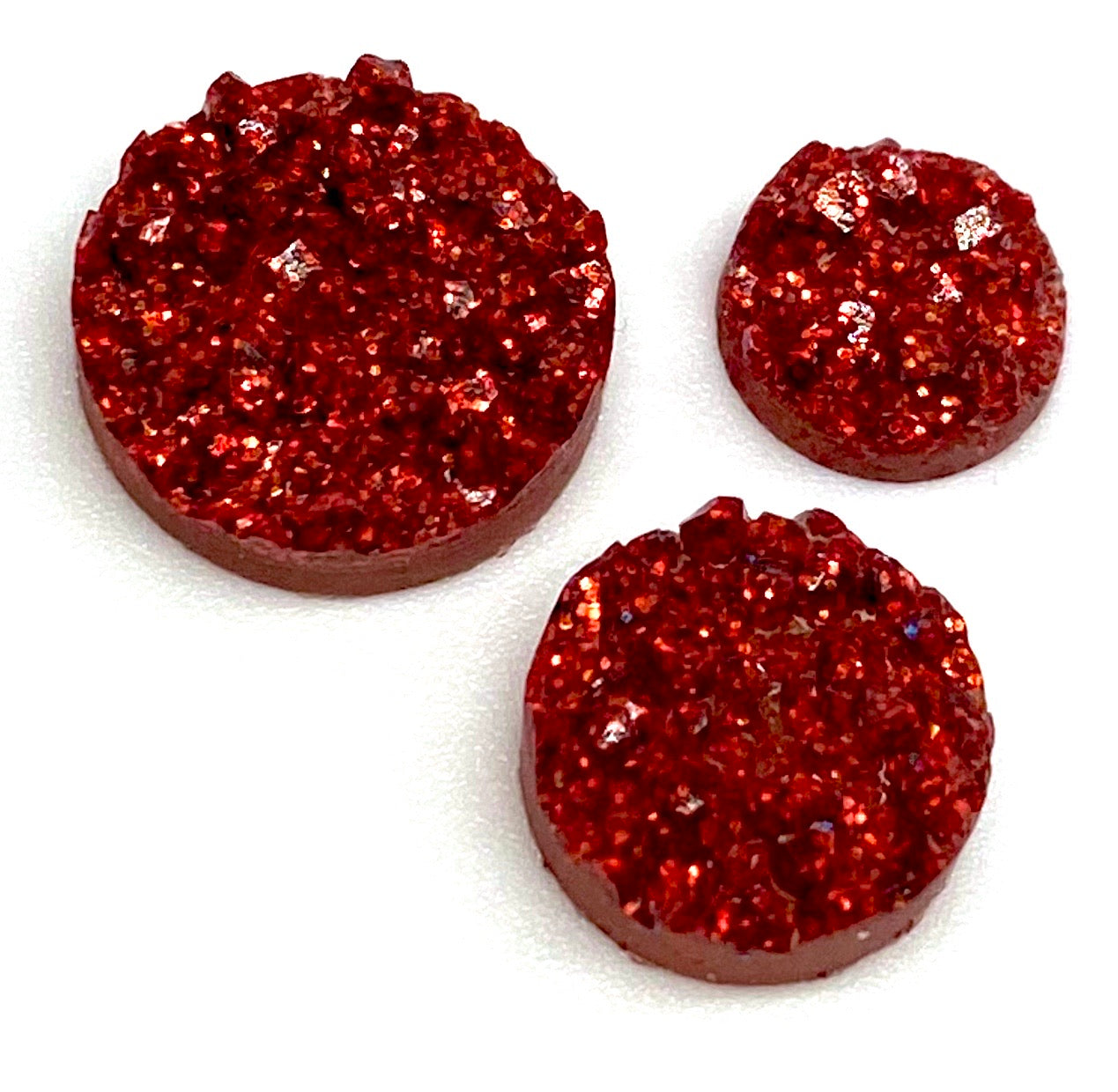 Cherry Red-8/10/12mm Druzy