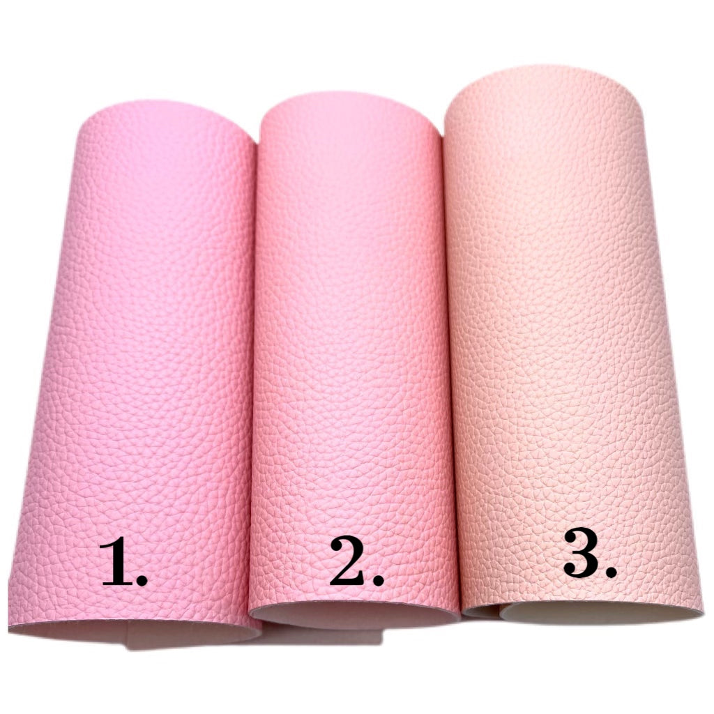 Shades of Pink Printed Pebbled Faux Leather