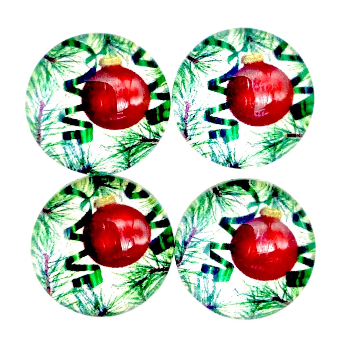 Deck The Halls -12mm Glass Cabochon 🎄