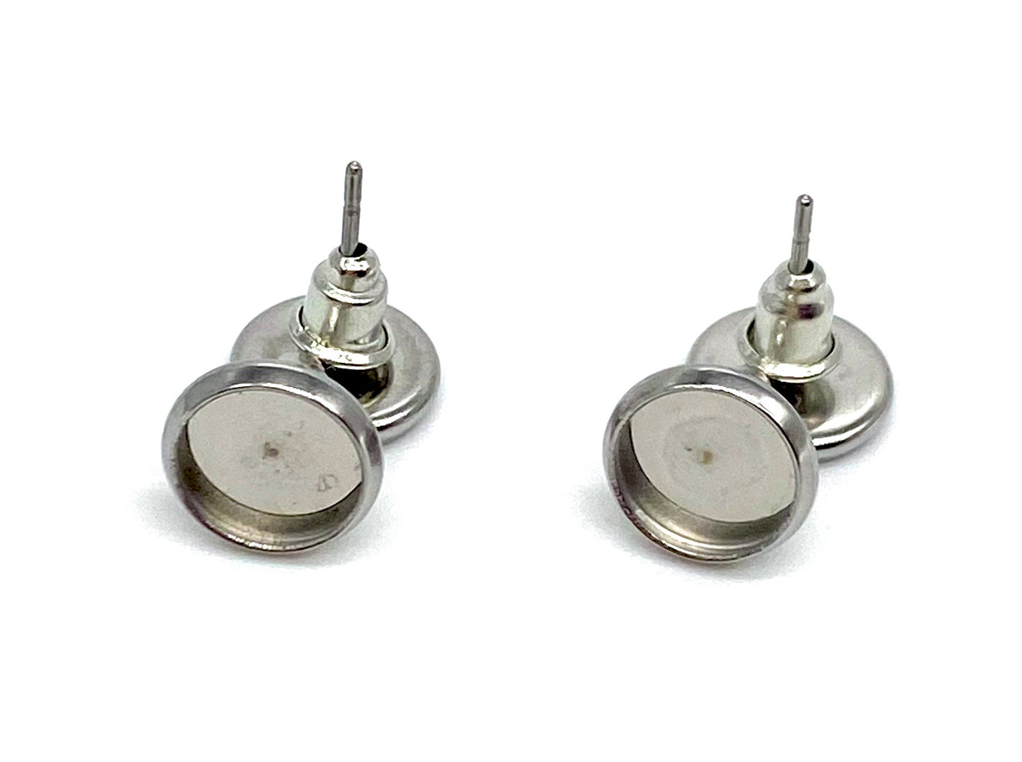 Stud Earring Base-8mm Cabochon