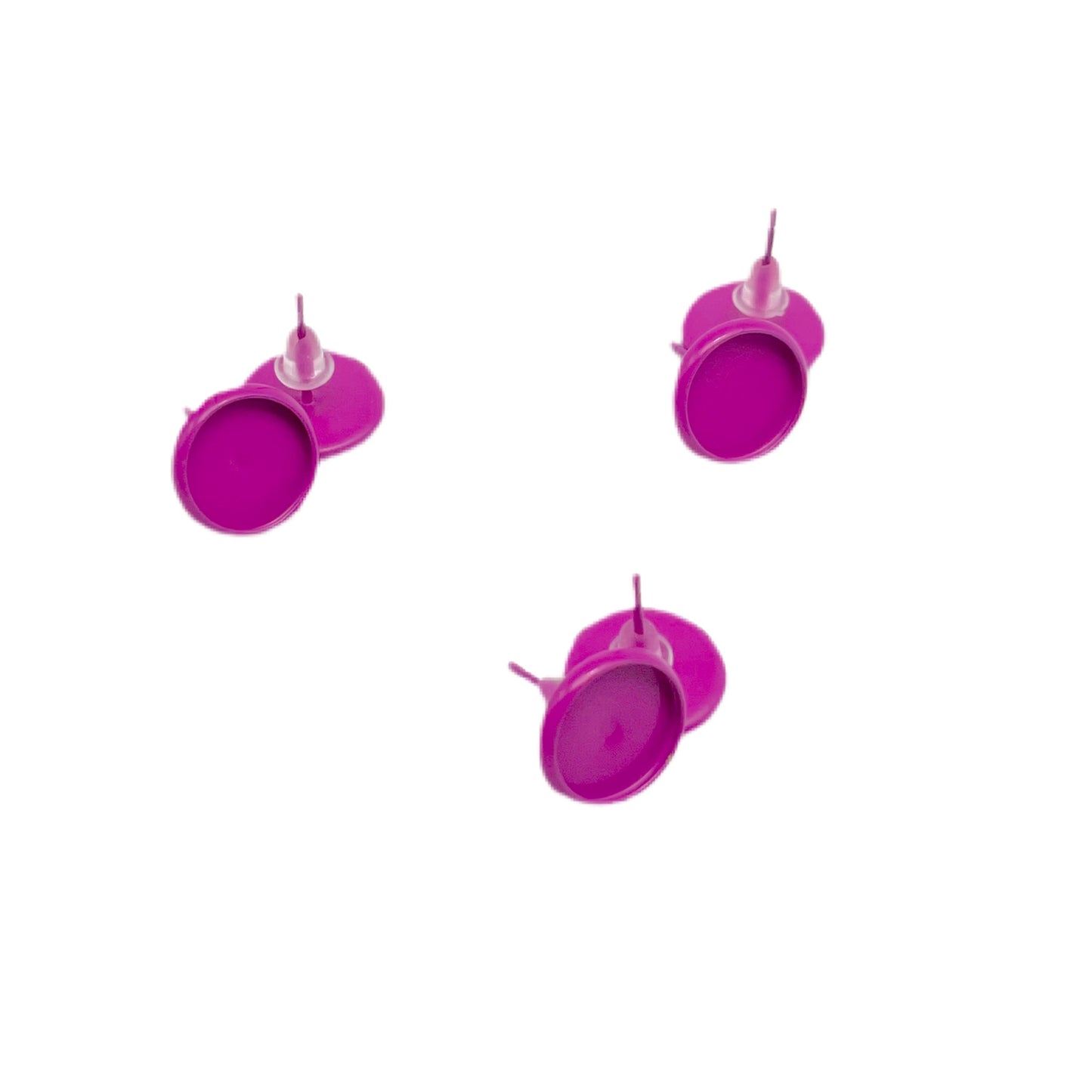 Colored Stud Earring Base-10mm Cabochon