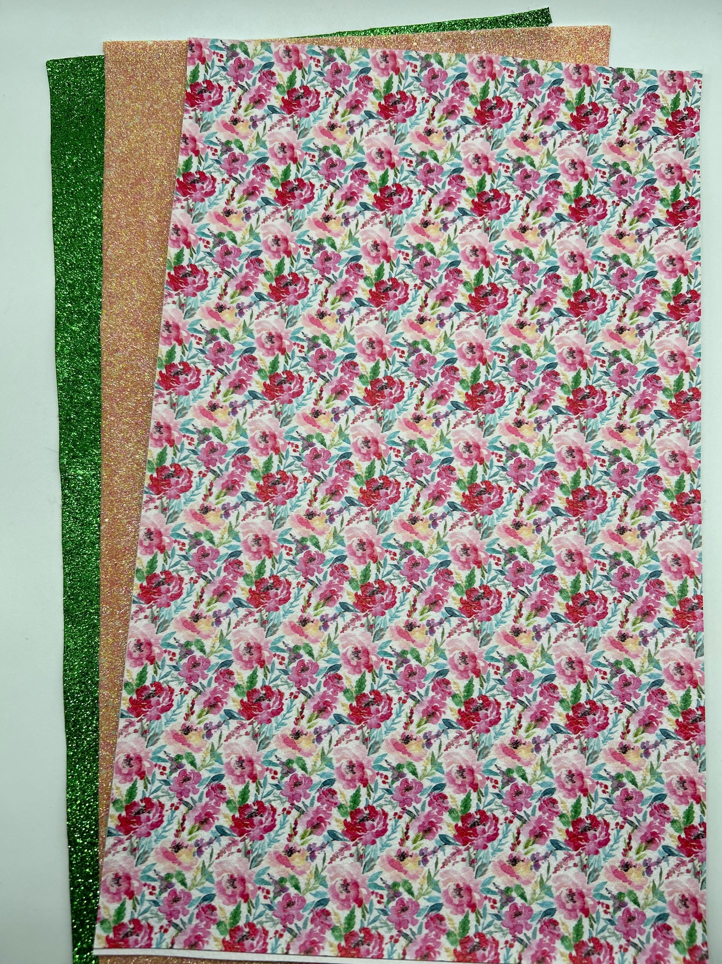 LS8 Floral Faux Leather Set