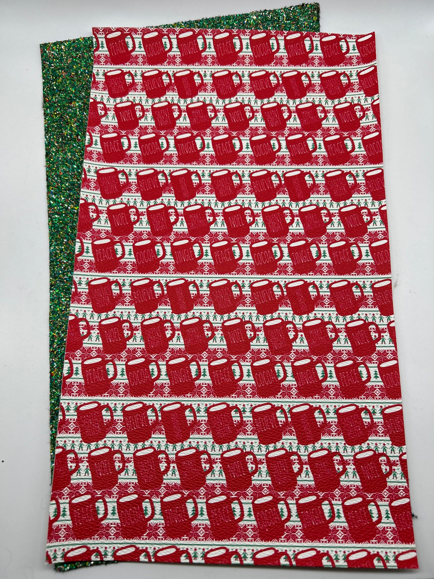 LS8 Cocoa Mugs Faux Leather Set