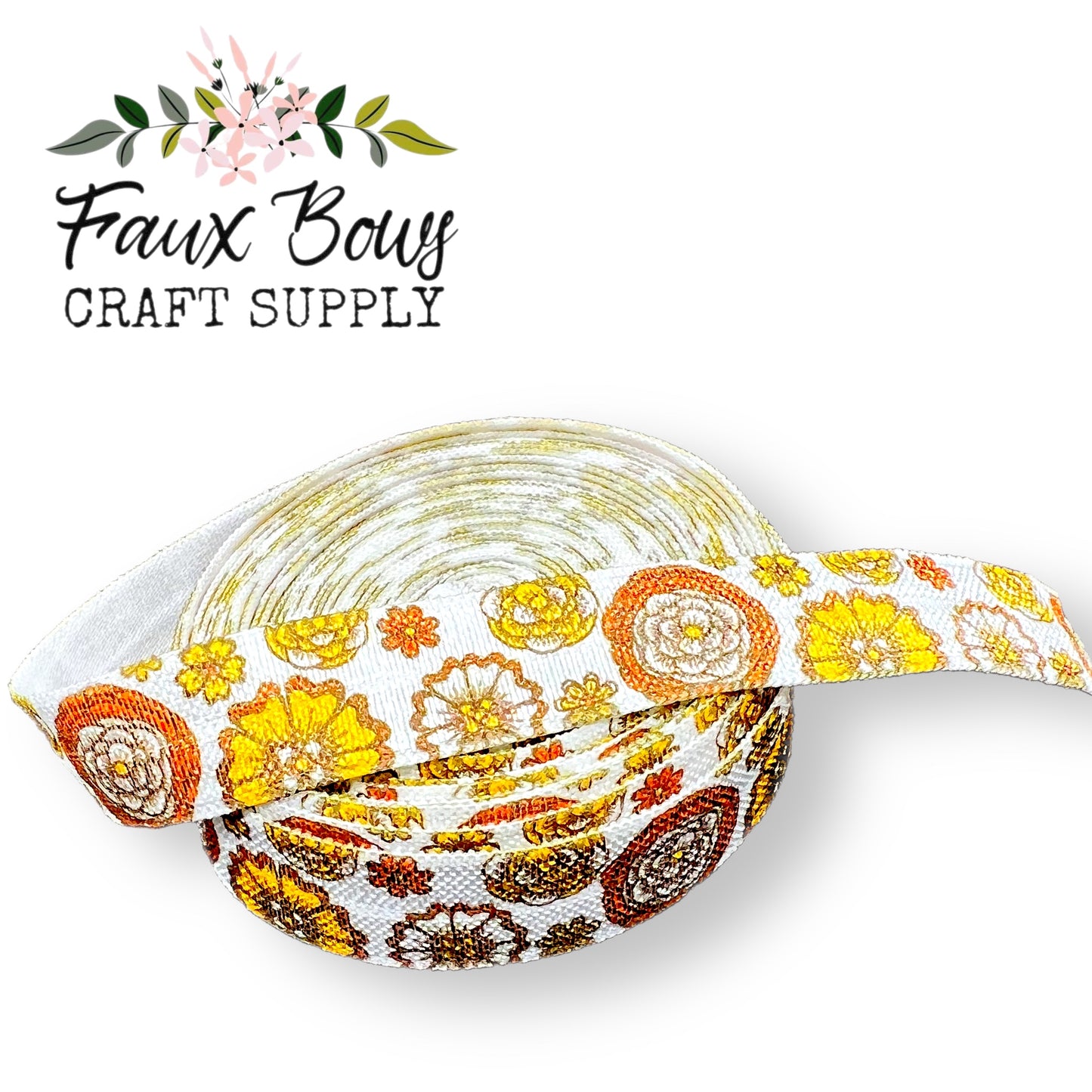 Autumn Retro Floral PRINTED FOE (5 Yards)