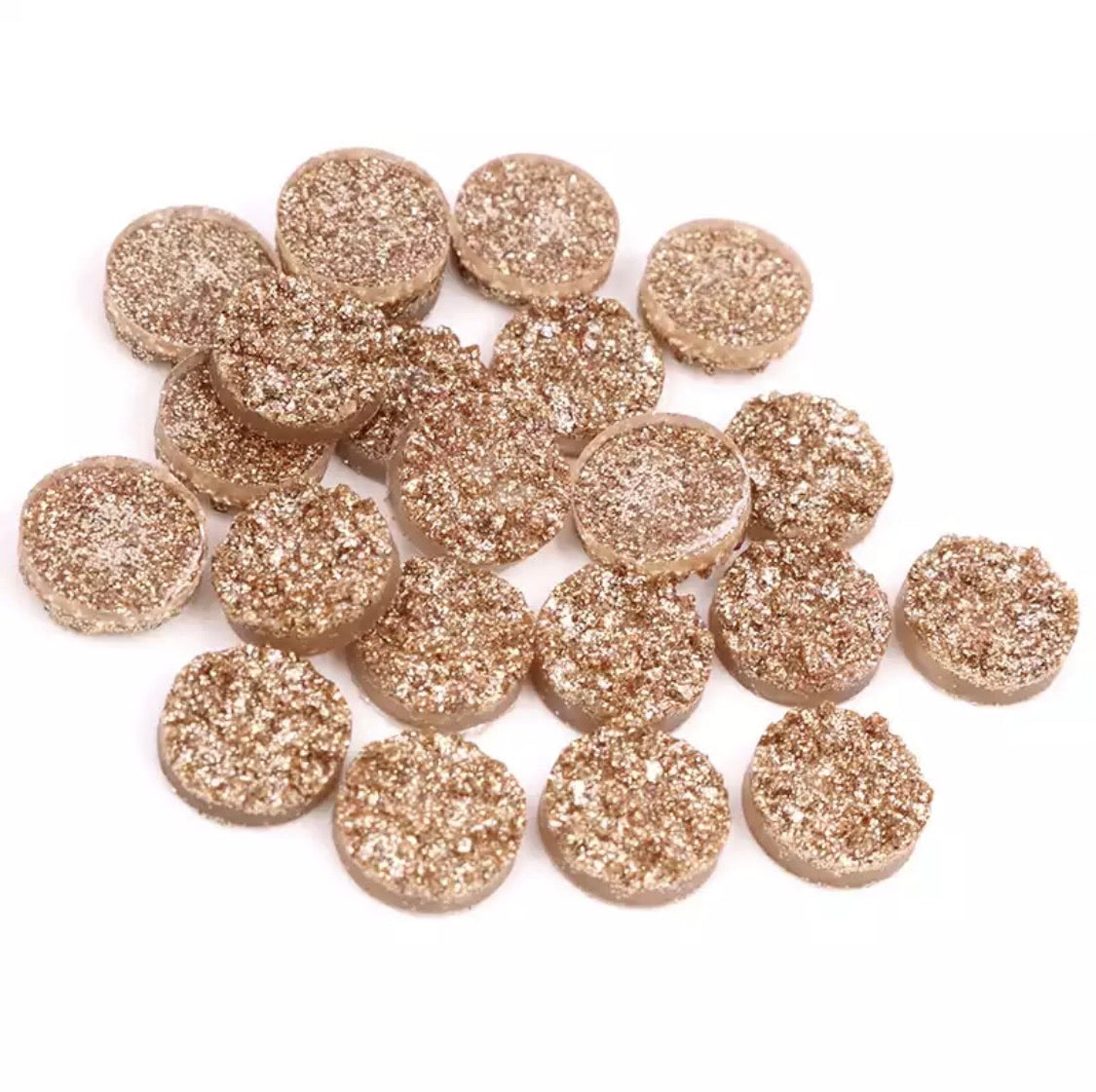 Light Gold-8/10/12mm Druzy