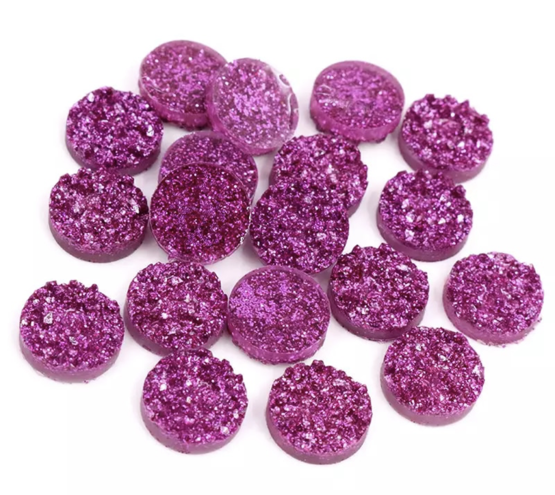 Sangria-8/10/12mm Druzy