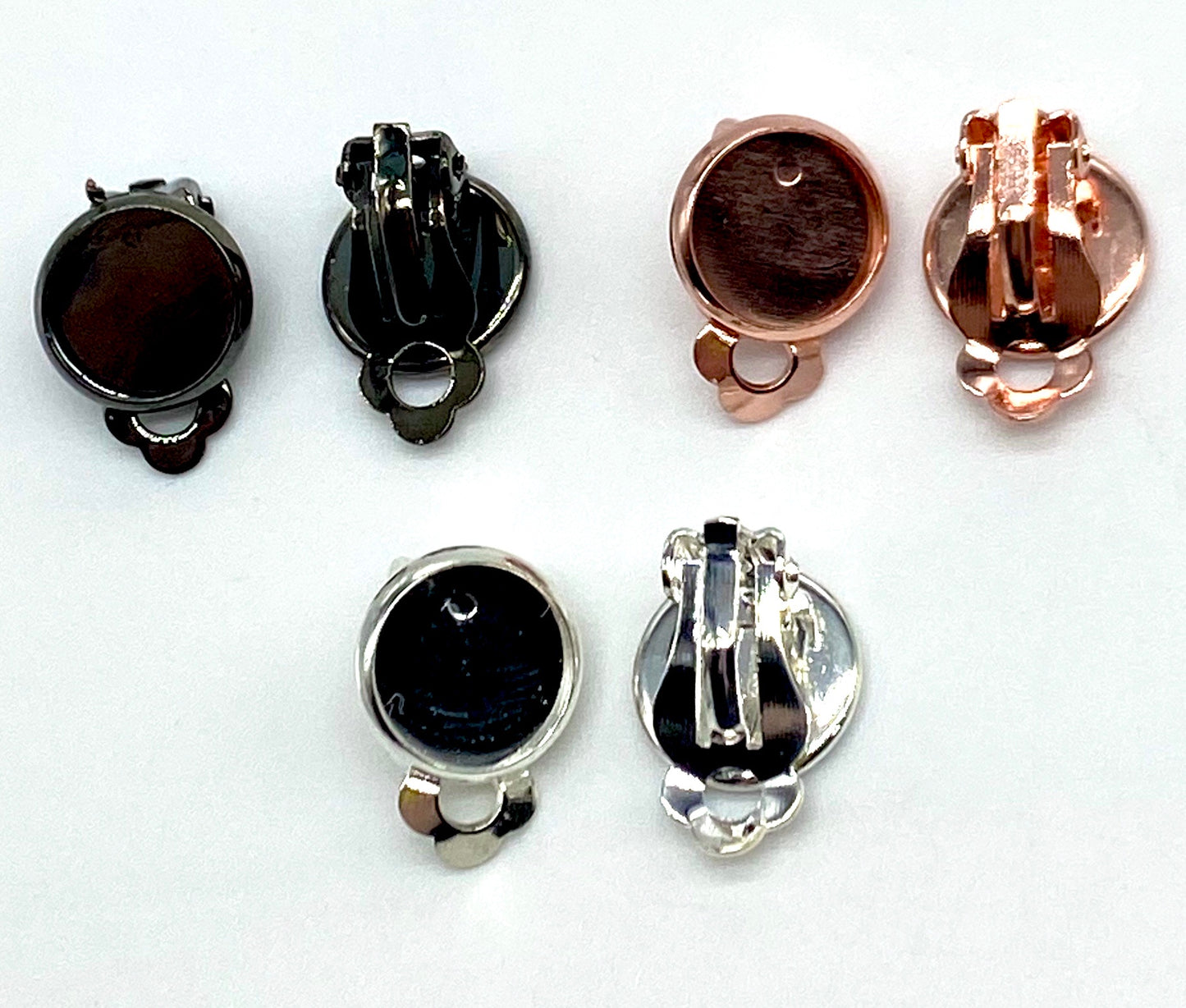 Clip On Earrings-10mm Cabochon