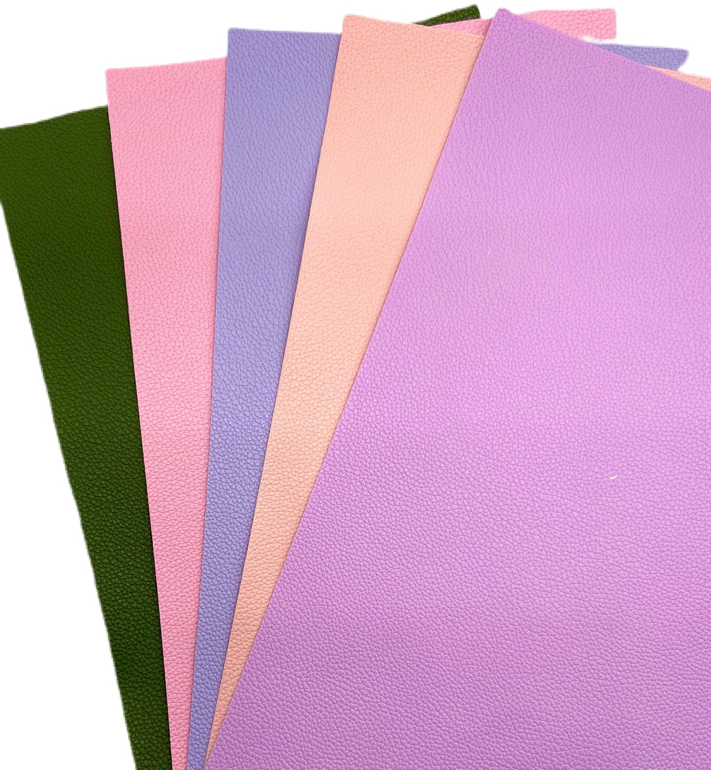 Thin Solid Pebbled Faux Leather