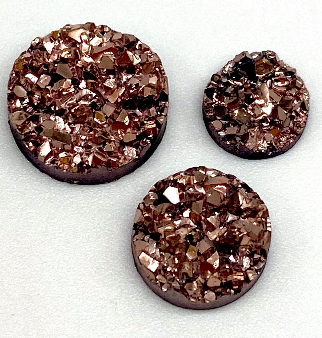 Rose Gold-8/10/12mm Druzy