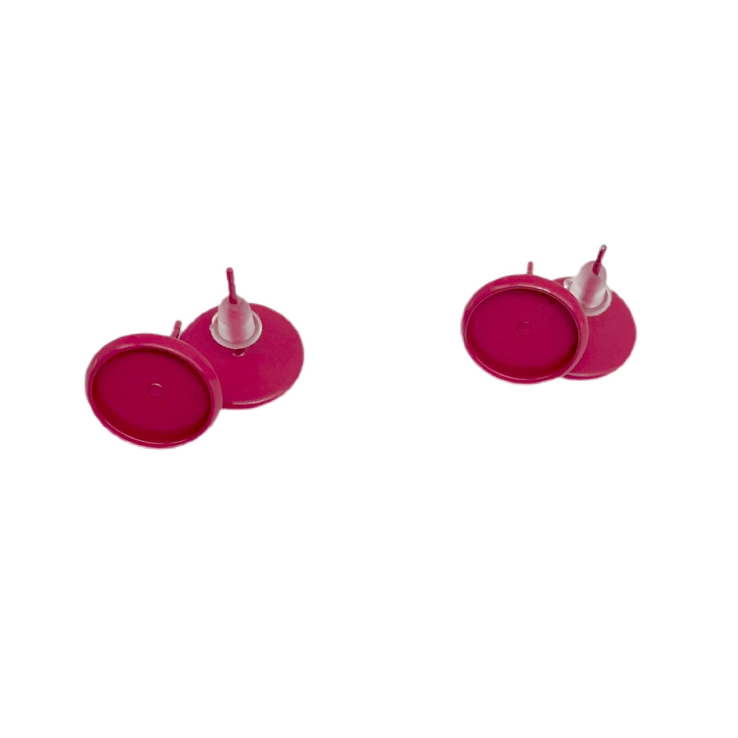 Colored Stud Earring Base-10mm Cabochon