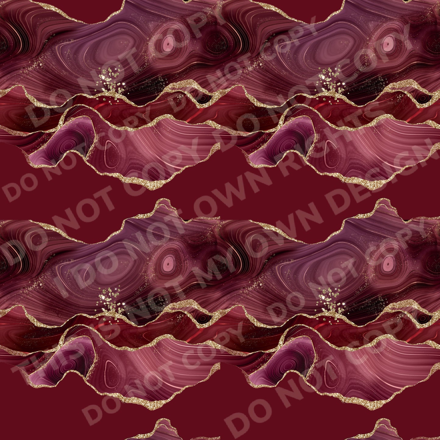 Wine Geode Agate Printed Fabric Ribbed Knit/Bullet/DBP/Scuba/Leather
