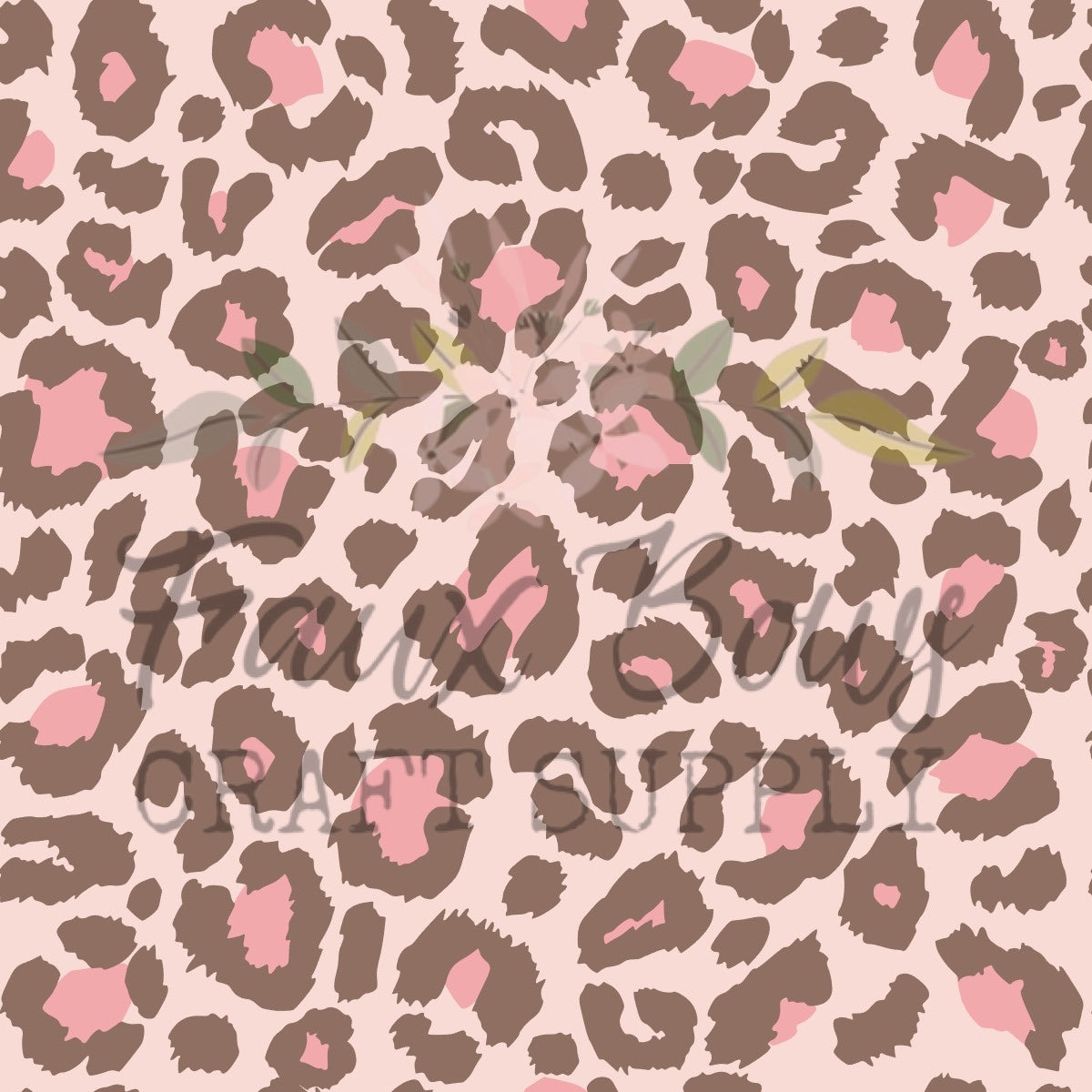 💜Mauve Leopard PRINTED Fabric Bullet/DBP/Leather
