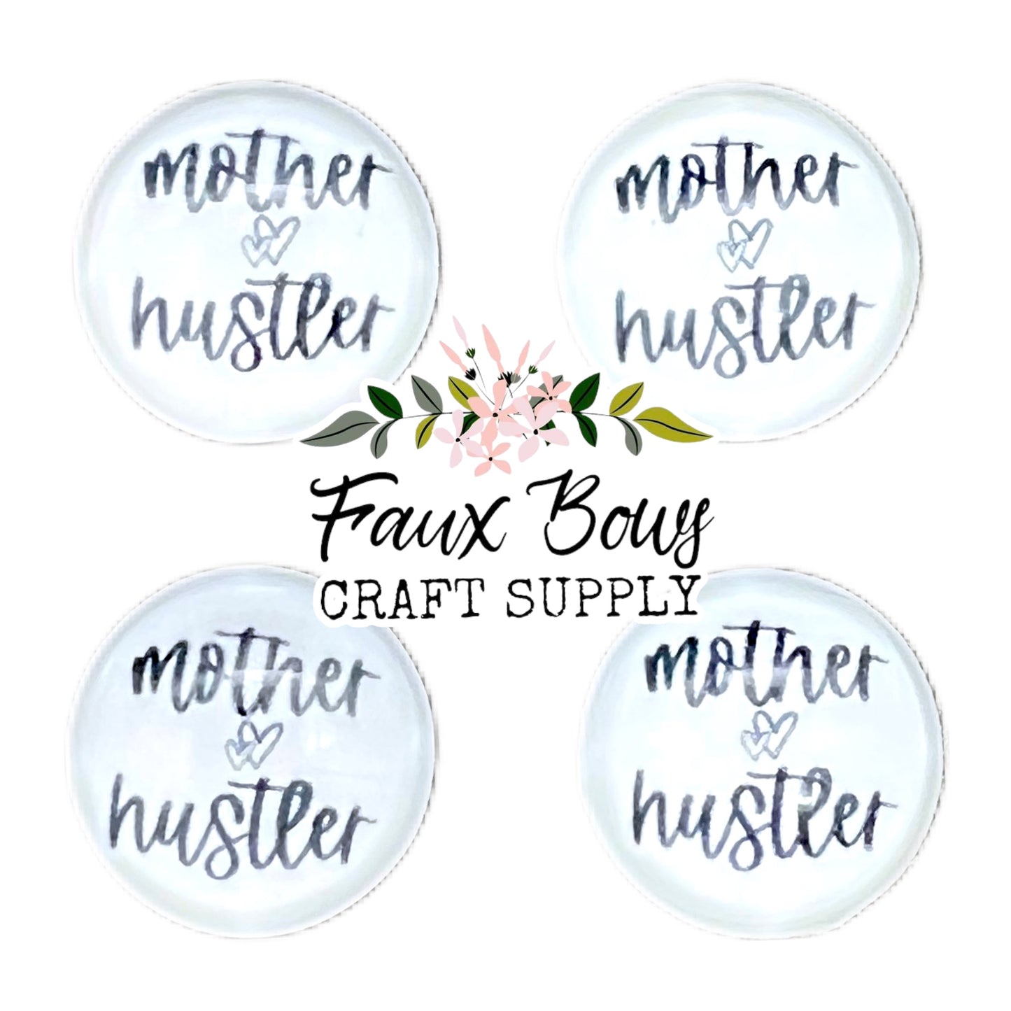 Mother Hustler (Custom)-12mm Glass Cabochon