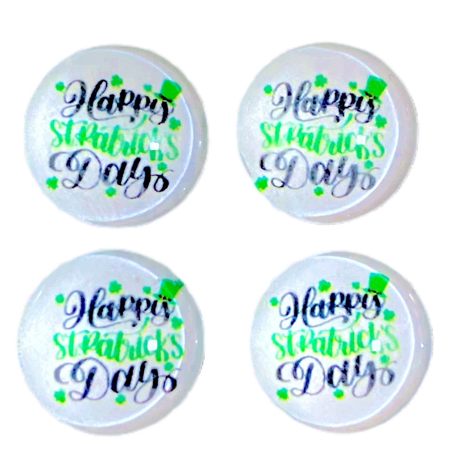 Happy St. Patrick’s Day (Custom)-12mm Glass Cabochon