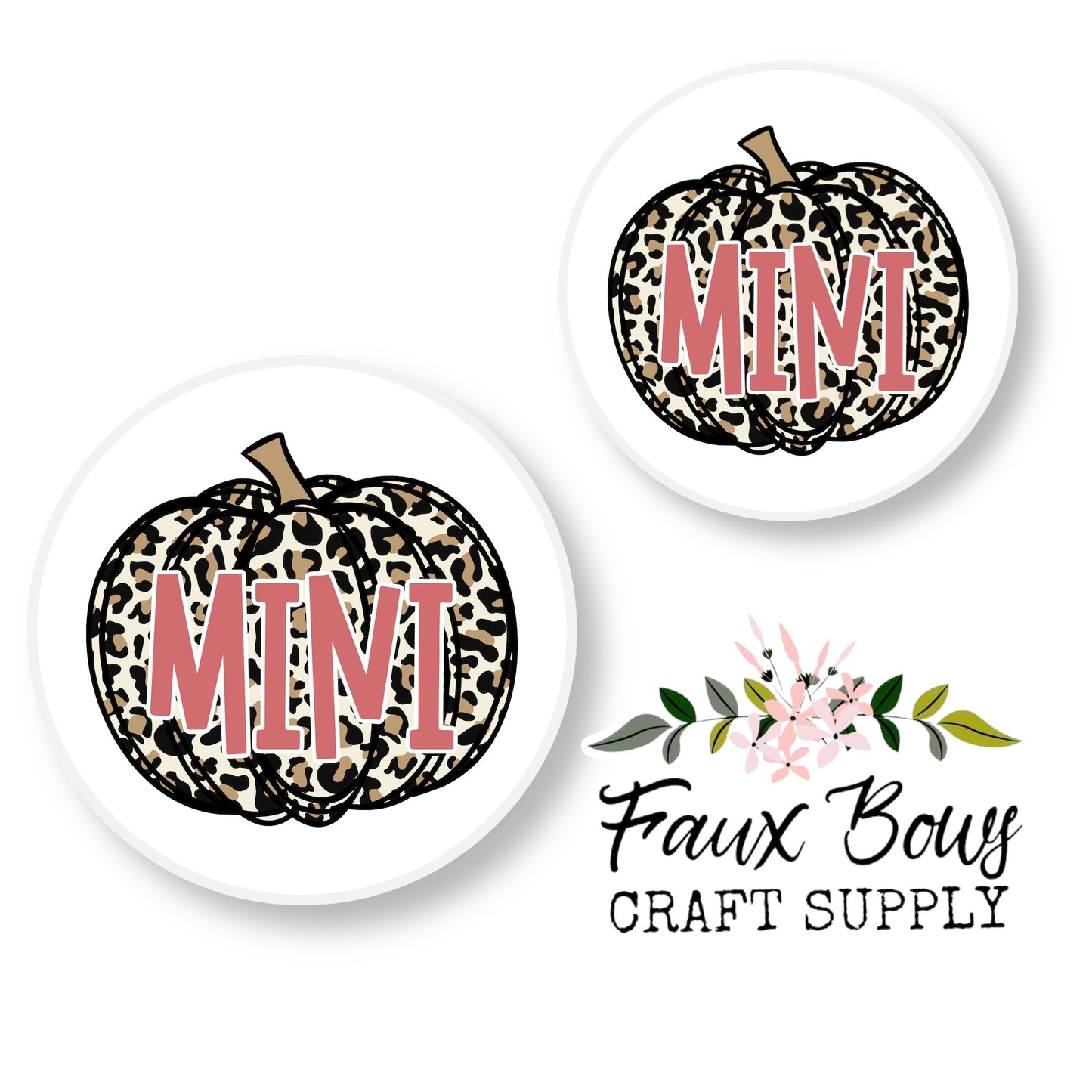 Cheetah Pumpkin-Mini (Custom)-10/12mm Glass Cabochon