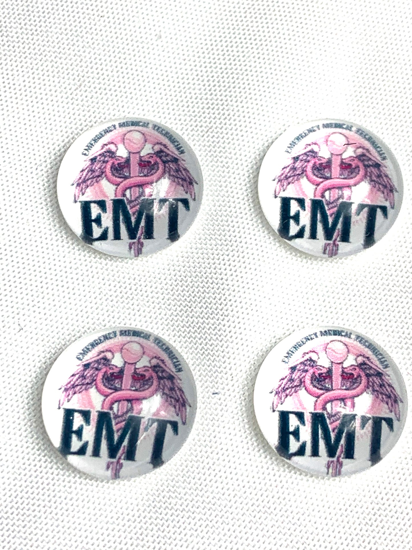 Pink EMT-12mm Glass Cabochon